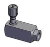 SRVR-10-01.X/5 Pressure Compensated Flow Control Valve 22 L/Min NPTF Inline Hydraulic Flow Control Valve