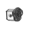GHM1A-R-7-E2 5.2 cc/rev Aluminum Gear Motor with SAE Mounting Flange Keyed Shaft Compact Hydraulic Gear Motor